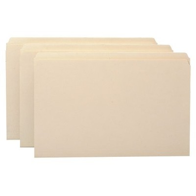Smead SMD15300 Manila File Folders Legal 8.5''x14'' 0.75'' Exp 100/Box