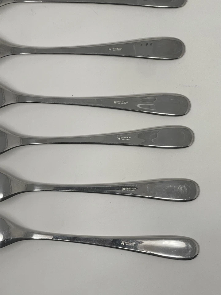 WMF Cromargan Alemania LINE Tenedor de cena Cubiertos de acero inoxidable Juego de 6 tenedores de 7 1/2” Foto 3 de 4