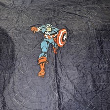 Pottery Barn kids Marvel Captain America handstitched full size quilt. 