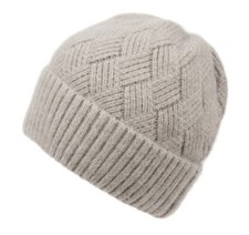 Angora Furgora Unisex One Size Fit Winter Beanie Ski Hat Cap silver