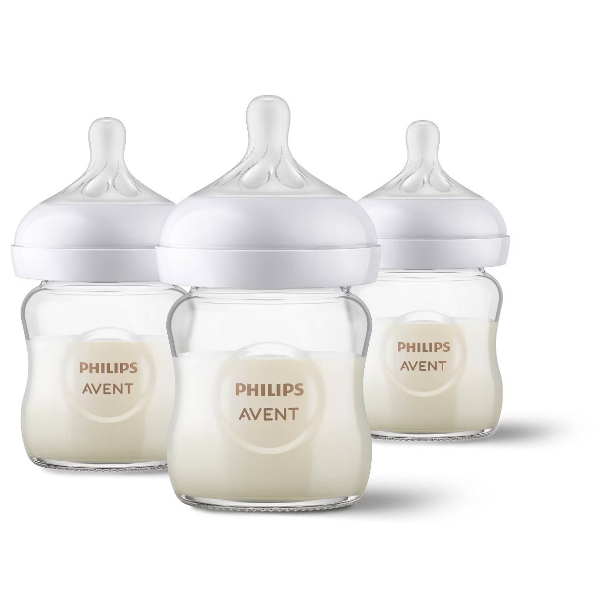 Philips Avent Glass Baby Bottle with Natural Response Nipple