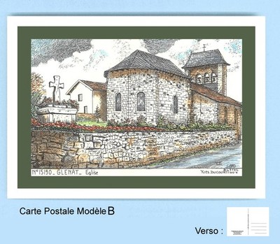 CP B 15190 POSTCARD DRAWING BRONZE TOWER 15 GLENAT