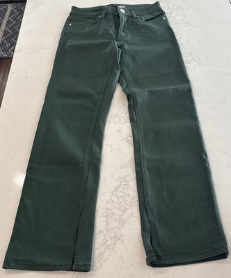 Hudson Barbara High Rise Bootcut Coated Forest Walk Jeans Green Sz 26