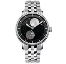 WM Automatic Mechanical Mens Watch Lunar Moon Phase