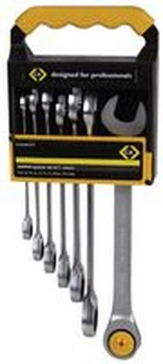 CK TOOLS T4344M7ST RATCHET SPANNER SET, METRIC, 7 PIECES - Image 1 of 1