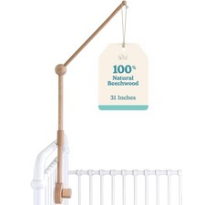 Baby Crib Mobile Arm Wooden Holder - Baby Mobile Hanger for Crib 31 inch, 10...