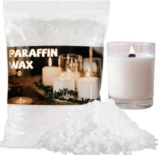 Paraffin Wax for Candle-Making - 430G White Paraffin Wax Beads Pellets for DIY C