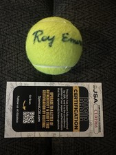 Roy Emerson Signed Tennis Ball Autographed JSA Authentication COA