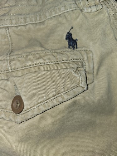 Polo Ralph Lauren Cargo Shorts Mens 47x9 Big Tan Ripstop Khaki Chino Pockets - Picture 5 of 5