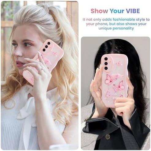 Wave Case for Samsung Galaxy A16 4G/5G 5G, Pretty Bling Glitter Case for Women C - Picture 3 of 7