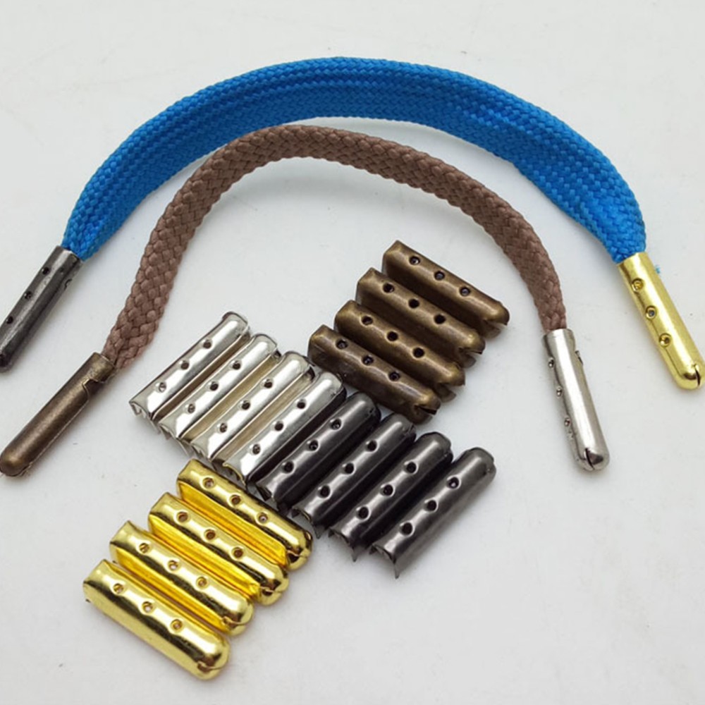 APL 200 pezzi pratici lacci per scarpe fai da te utili lacci per scarpe in metallo punte per scarpe