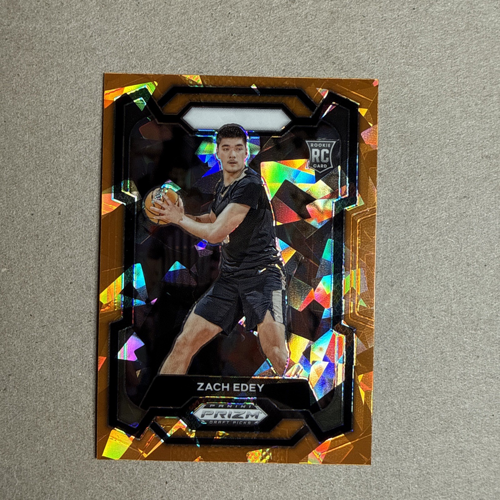2024-25 Panini Prizm Draft Picks - Zach Edey #1 Orange Ice Prizm (RC)