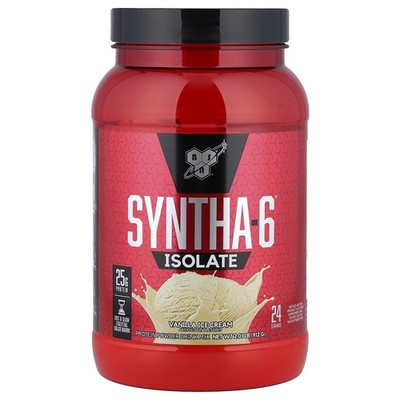 BSN, Syntha-6 Isolate, Proteinpulver-Trinkmischung, Vanilleeis, 912 g