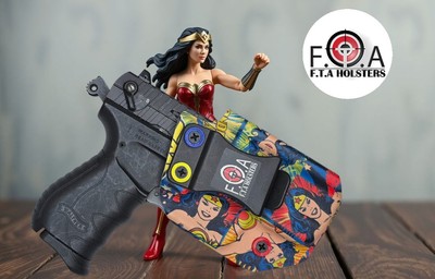 IWB Holster   Wonder Woman Print   Adjustable Cant   Inside Waistband