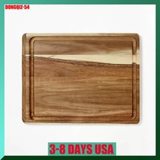 10"x13" Reversible Acacia Wood Cutting Board Natural - Figmint™