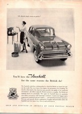 Vintage 1958 Vauxhall Victor 4-Door Sedan Print Ad Original