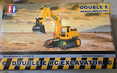 Double E E571-003 Yellow Black Heavy Industry Metal Remote Control Excavator
