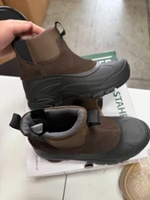 NEW Staheekum Men's Yukon 3M Thinsulate Brown Slip On Winter Snow Boots