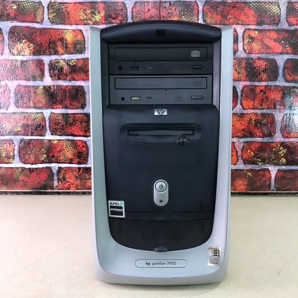 HP Pavilion 7950 PC jogos retrô AMD Athlon 1.53GHz 512MB RAM (Windows XP) - Imagem 3 de 4