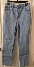 Abercrombie  Fitch The 90's Straight Ultra High Rise Curve Jeans Size 29 8 A3