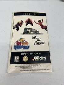 Space Jam Sega Saturn Manual Only