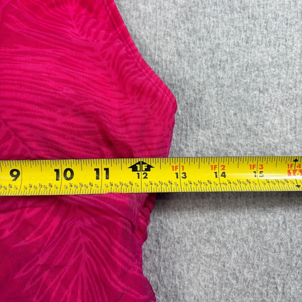 Traje de baño tankini Lauren Ralph Lauren Top para mujer talla 8 rosa halter calce adelgazante Foto 3 de 4