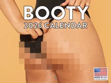 Booty Calendar 2026 Wall Monthly