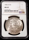 1902-O Morgan Dollar - NGC MS63