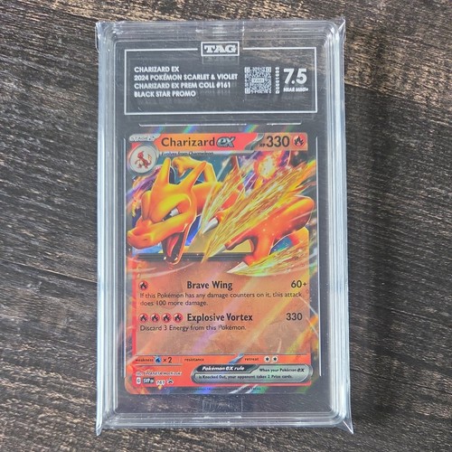 Charizard ex graded TAG 7.5 for sale on eBay