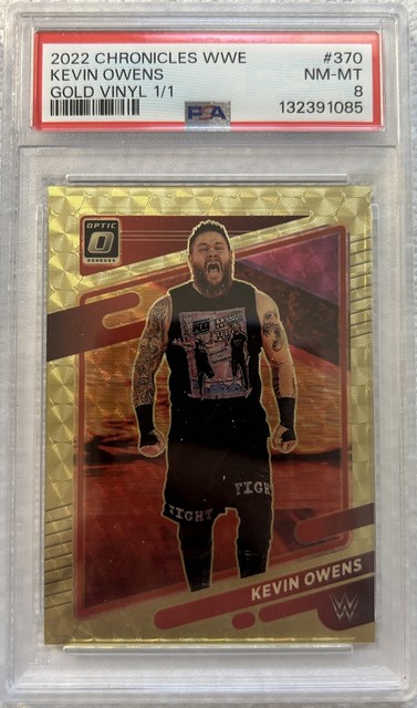 Kevin Owens Donruss Optic Gold Vinyl 1/1 PSA Panini WWE 2022 Chronicles