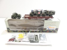 Roco Minitanks H0 825 Rungenwagen m. 2-Wege Unimog / 2 x Ladung DB AC OVP G5810