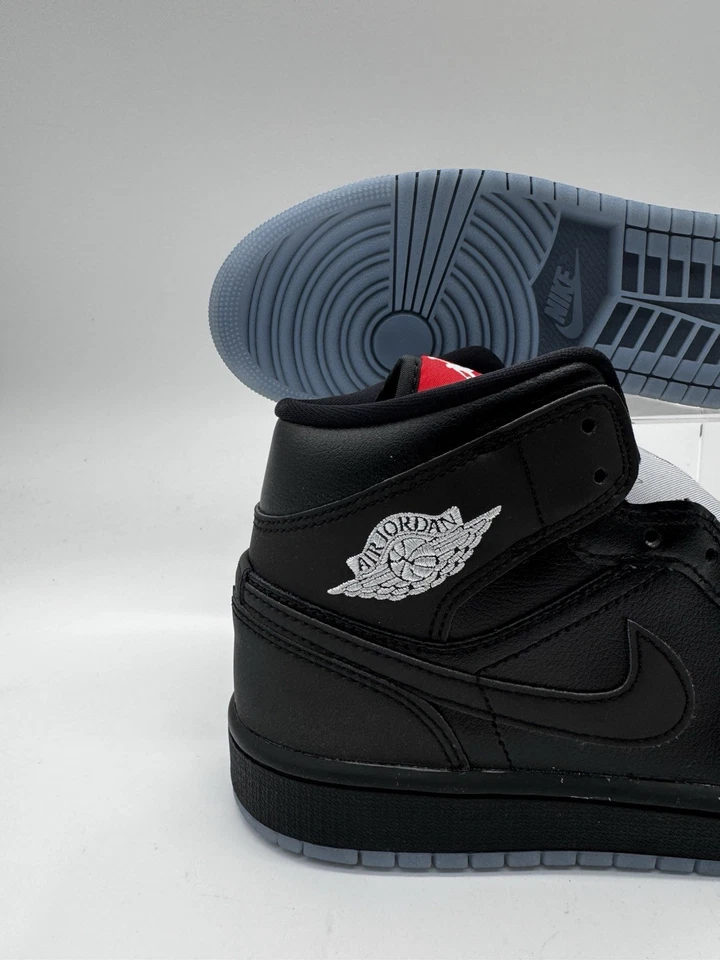 Zapatilla deportiva de baloncesto para hombre talla 7 Air Jordan 1 Mid SE negra gris lobo HV5177 010 Foto 3 de 4