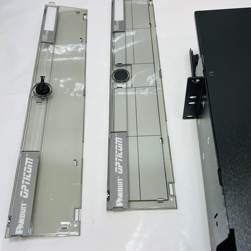 PANDUIT FCE2U OPTICOM BLACK 2 RU 8 FAP RACK MOUNT FIBER ENCLOSURE - Picture 3 of 4