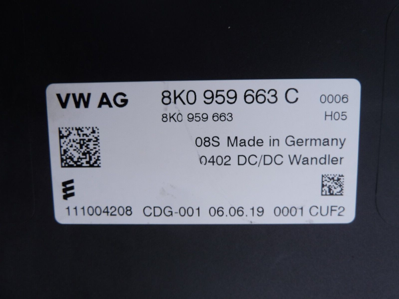 Lamborghini Huracan Chassis Voltage Stabilizer Control Module ECU A8 D4