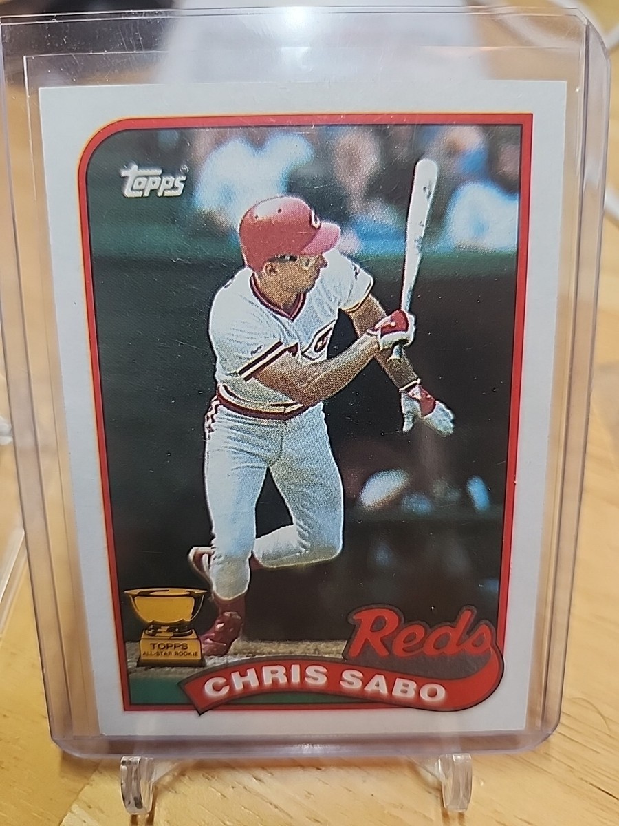 アイボリー 赤2点セントジョン CHRIS SABO CINCINNATI REDS 1989 TOPPS ALL-STAR ROOKIE #490