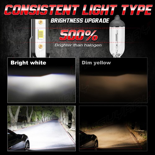 4x 6000K White Bulbs LED Headlight High Low Beam kit Fit Nissan Rogue 2014-2020 - Picture 7 of 11