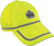 Ergodyne mens High Visibility, Reflective Hat Cap, Lime, One Size, Lime