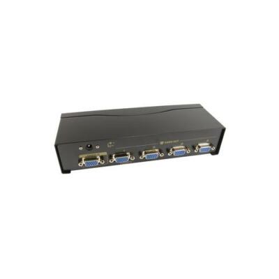 NEWlink Splitter VGA A 4 Porte – Amplificatore Per Segnale Fino A 65m, Risoluzione 2048x1536