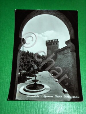 Postcard Corinaldo - Sperone Mura Malatestae 1959