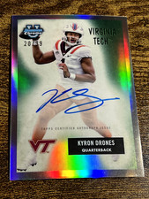 KYRON DRONES 2024 Bowman Chrome University Silver 1955 On Card Auto /99 #55BV-KD