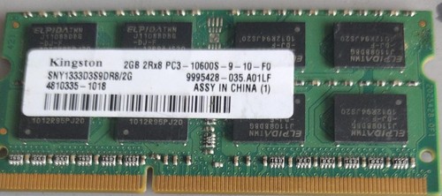 8x Mixed Job Lot Of PC3 Laptop Ram Memory - Free P&P - Bild 8 von 9