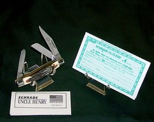 Schrade 834UH Knife Trail-master Rare Ducks Unlimited Stockman 1989 NOS W/Papers