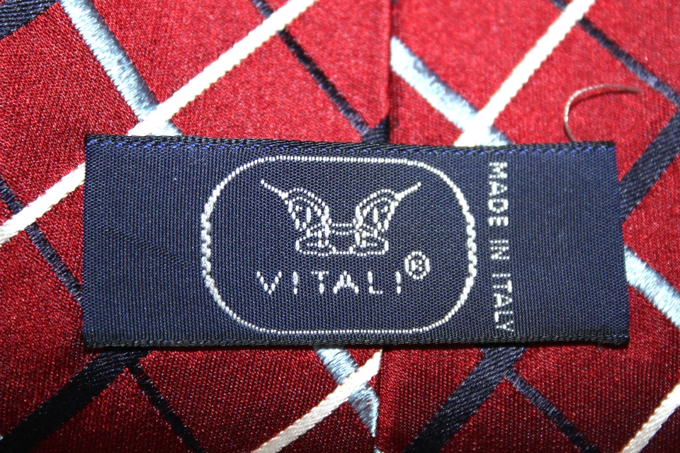 Corbata de seda VITALI hecha en Italia F47837 Foto 4 de 4