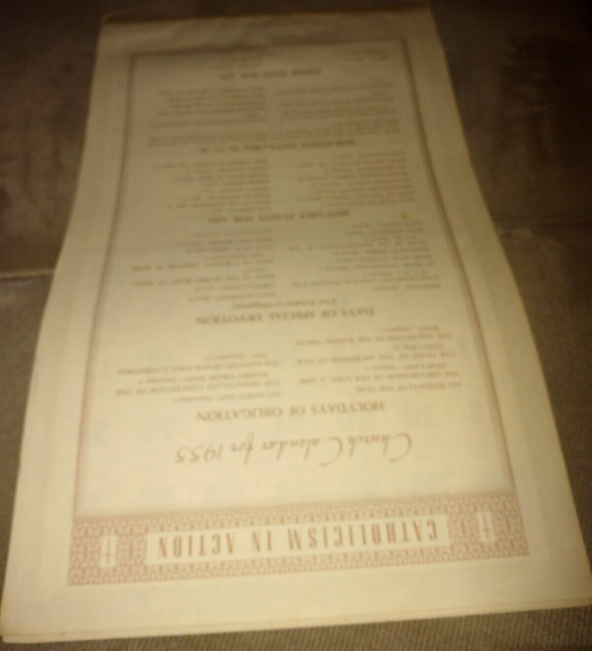 VINTAGE MILES FUNERAL HOME CATHOLIC ART CALENDAR PONCA CITY OK 1955 10 x 17" eBay