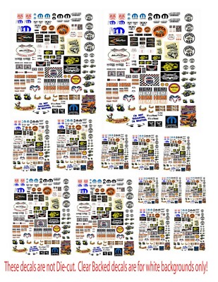 1:32 1:64 1:43 SMALL MOPAR HEMI DECALS FOR  DIECAST, MODEL CARS OR DIORAMA 