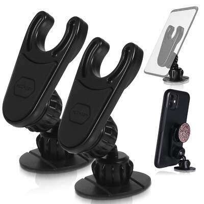 2 Pack Wall Mount for Socket Grips - 2 Way 360 Degree Rotation, Super Strong Nan