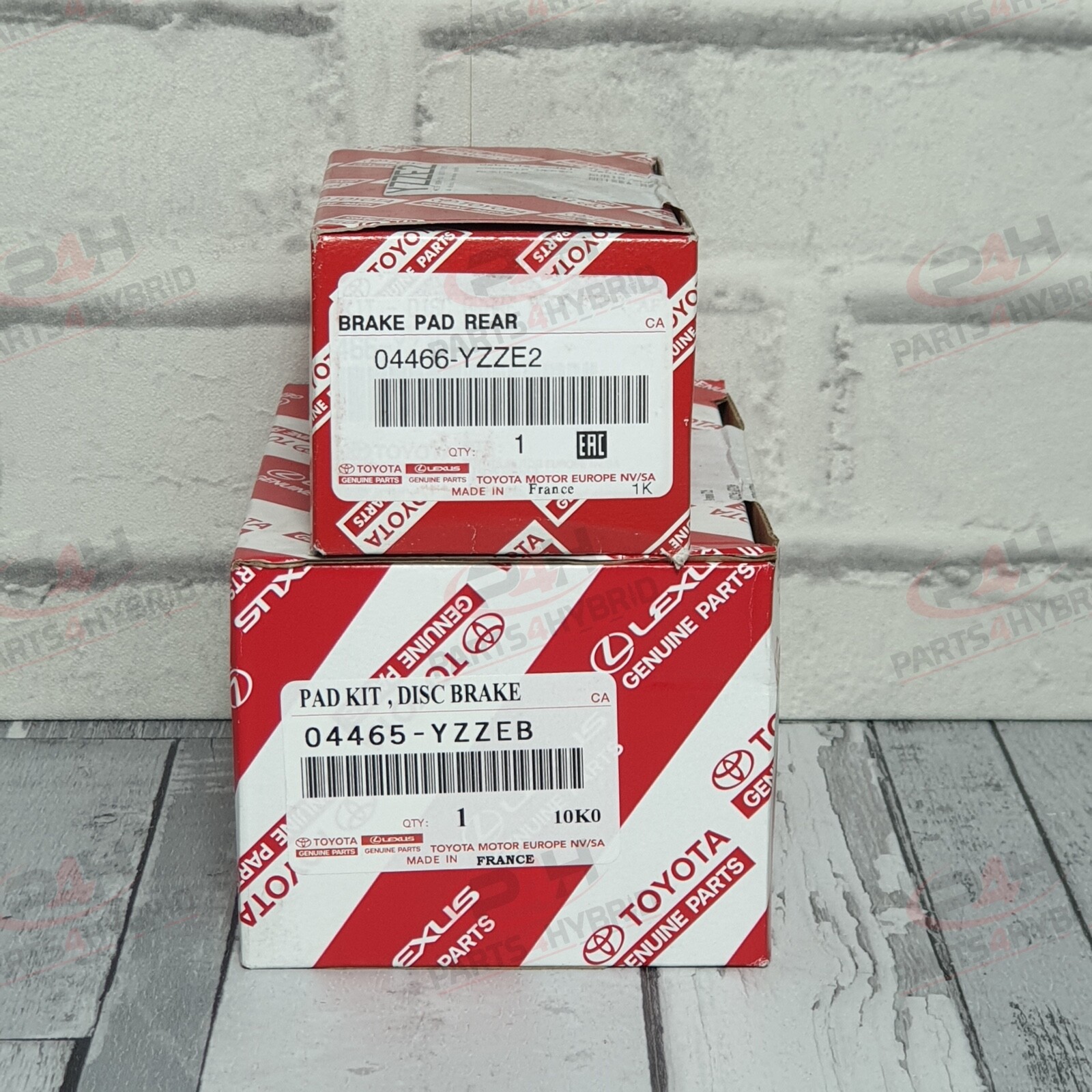 GENUINE TOYOTA AVENSIS FRONT & REAR BRAKE PADS OEM PART 04465-YZZEB 04466-YZZE2