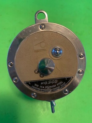 VINTAGE KENCOR DRUM MODEL NO. 940 4/0 STAINLESS STEEL TROLLING