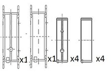 FAI AutoParts BM1068-STD Crankshaft Bearings for ,HYUNDAI,KIA