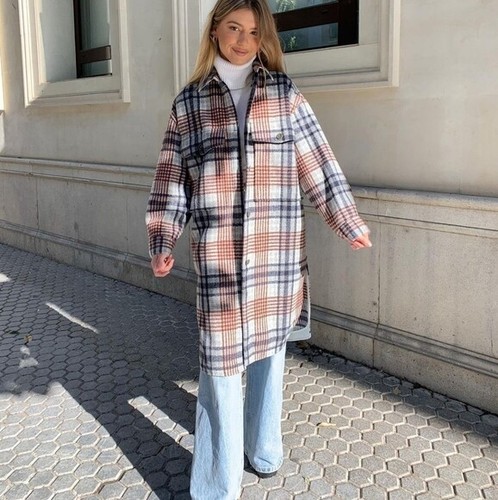 zara plaid jacket